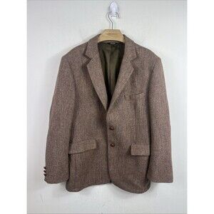 Vintage HARRIS Tweed Yale Blazer Wool Multicolor Sport Coat Jacket Mens 40R USA